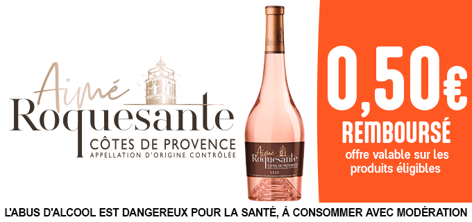 Promotion Côtes de Provence Aimé Roquesante