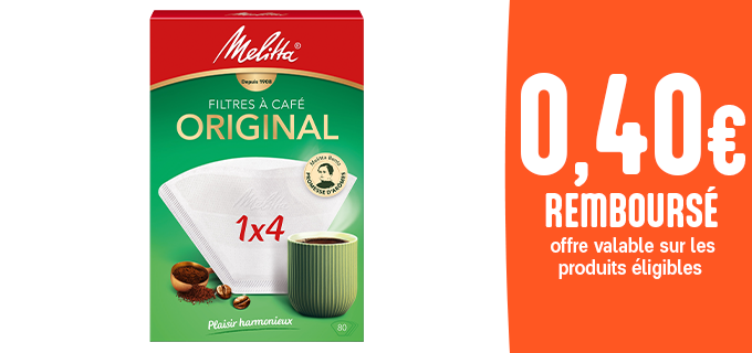 Promotion Melitta(r) Original 1x4/80 Blanc