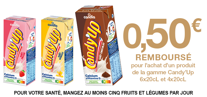 Promotion Candy'Up 6x20cL et 4x20cL