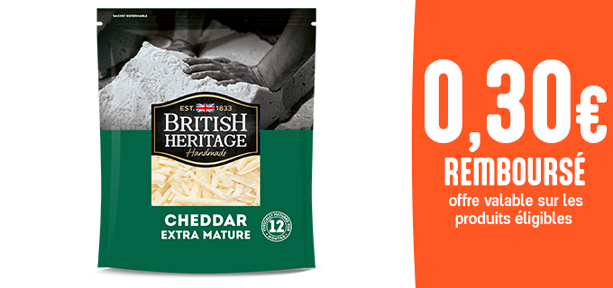 Promotion Râpé Cheddar 12M
