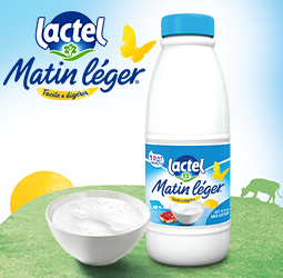 Promotion Matin Léger de Lactel, le bon lait facile à digérer