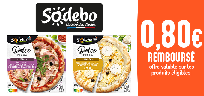 Promotion DOLCE PIZZA SODEBO