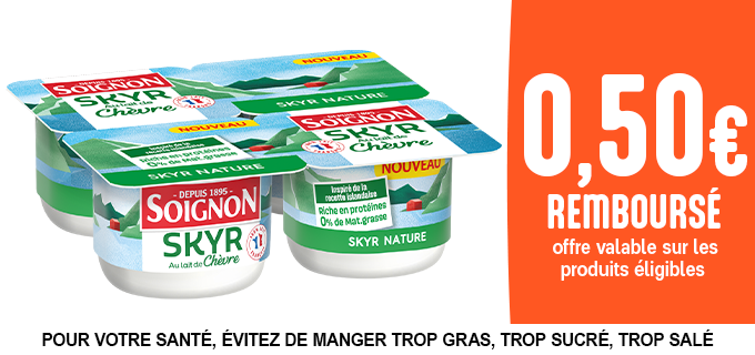 Promotion Skyr chèvre Soignon