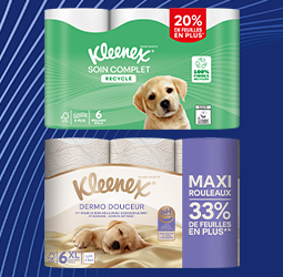 Promotion Kleenex® Papier toilette