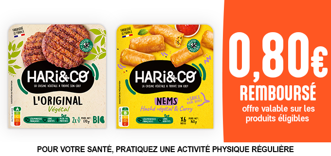 Promotion HARi&CO cuisine végé