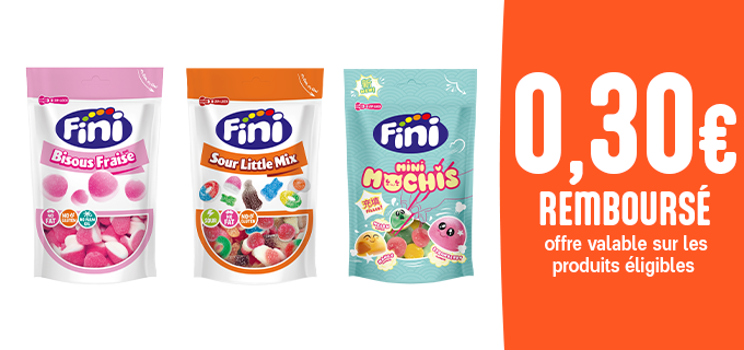 Promotion Fini, le plein de gourmandise !