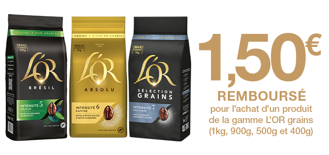 Promotion Café en Grains L'OR
