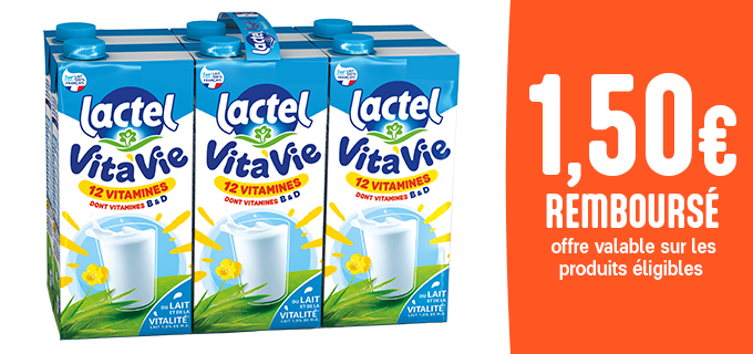 Promotion Lactel Vita'Vie