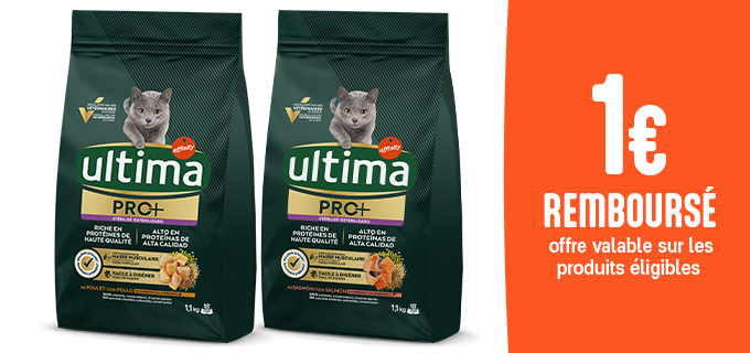 Promotion Ultima PRO+ pour chats Stérilisés