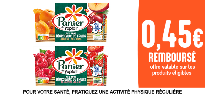 Promotion Panier de Yoplait