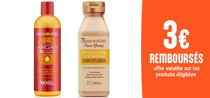 Promotion Soins cheveux bouclés Creme Of Nature