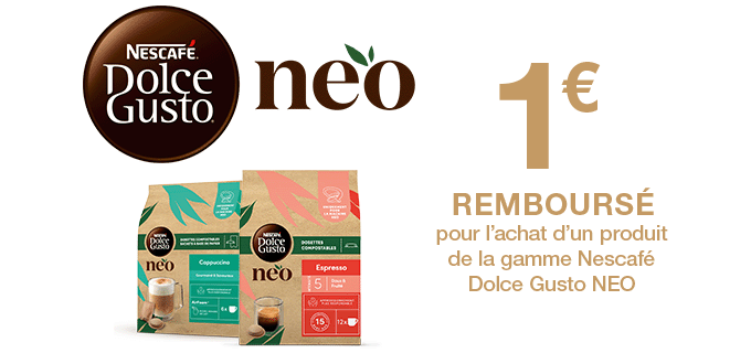 Promotion Café dosettes NEO