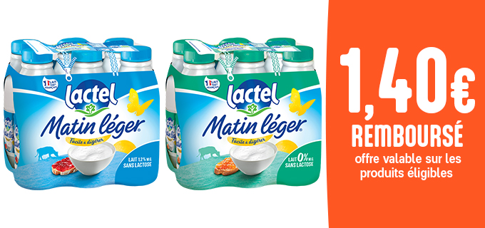 Promotion Matin Léger Lactel