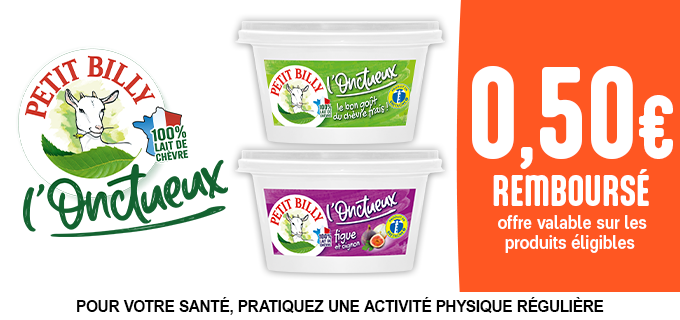 Promotion Les Onctueux de Petit Billy