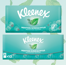 Promotion Kleenex® Mouchoirs Menthol & Eucalyptus