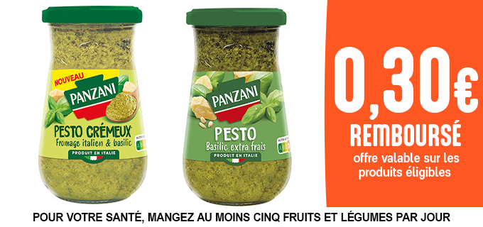 Promotion Découvrez la gamme Pesto Panzani !