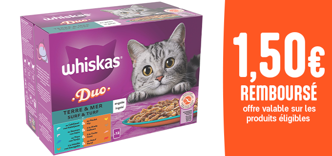 Promotion Découvrez WHISKAS DUO