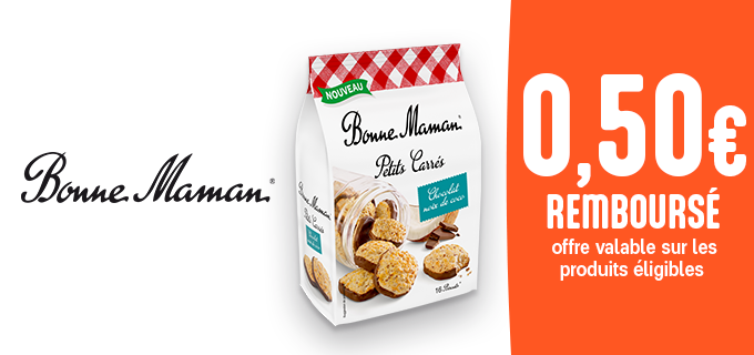 Promotion Découvrez la nouveauté chocolatée Bonne Maman !