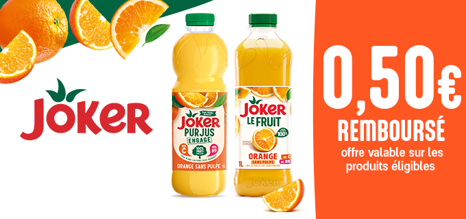 Promotion Jus de fruits Joker