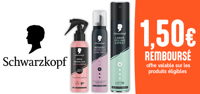 Promotion 1,50 € de remise sur Schwarzkopf Styling