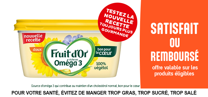 Promotion Fruit d'or Oméga 3