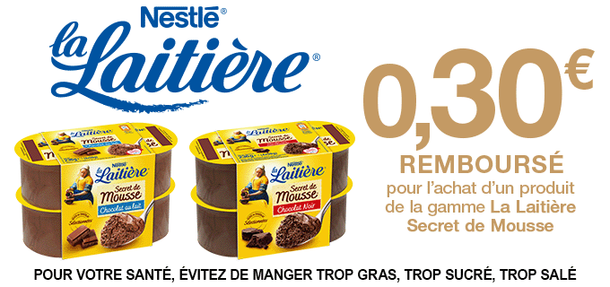Promotion Mousses La Laitière