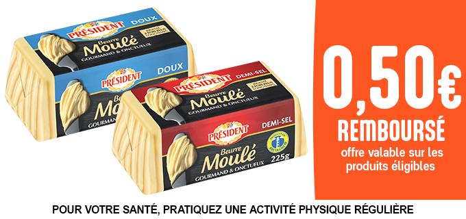 Promotion Beurre Moulé Président