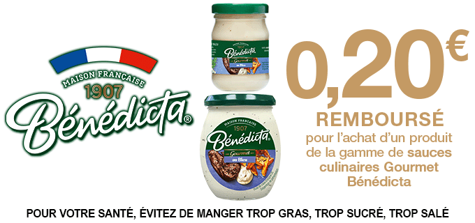 Promotion Bénédicta Gourmet