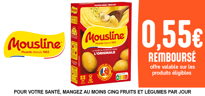 Promotion Purée Mousline