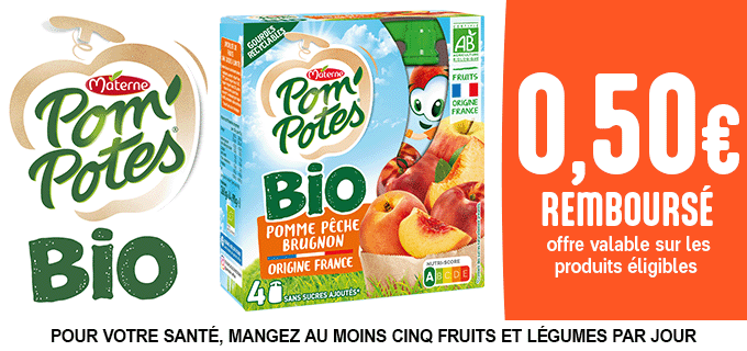 Promotion Pom'Potes® Bio