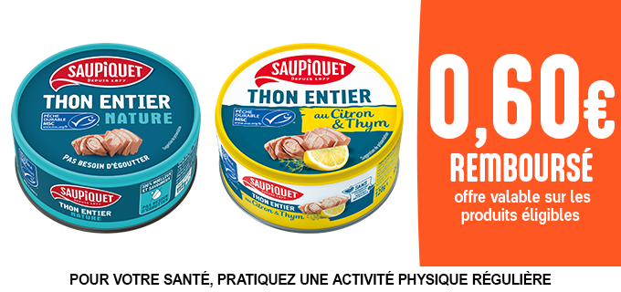 Promotion Saupiquet thon MSC