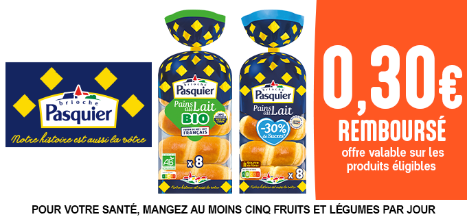 Promotion Pains au lait