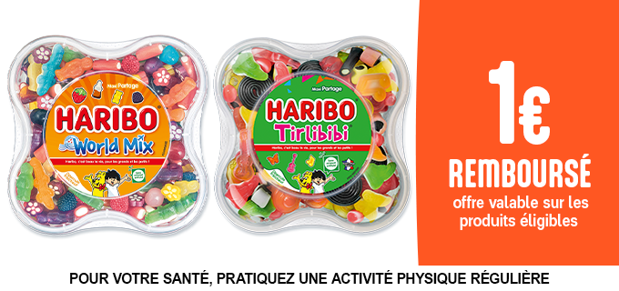 Promotion Boîtes d'assortiments Haribo