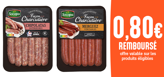 Promotion Découvrez les saucisses Façon Charcutière