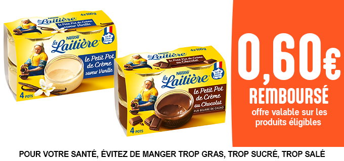 Promotion La Laitière - Le Petit Pot de Crème