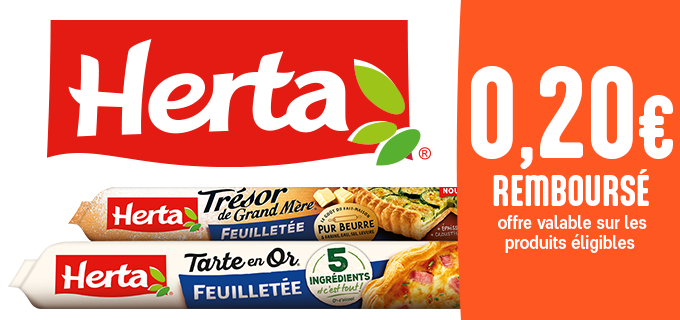 Promotion 0,20€ Pâte à tarte HERTA