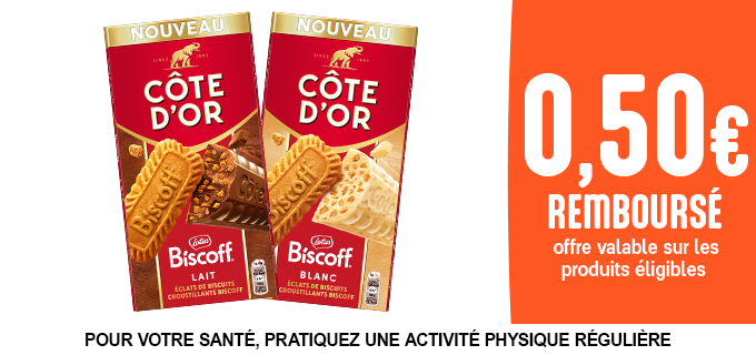 Promotion Côte d'Or X Biscoff
