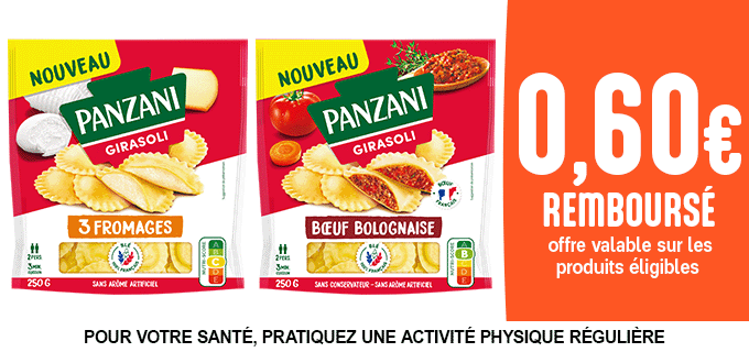 Promotion Les pâtes Panzani