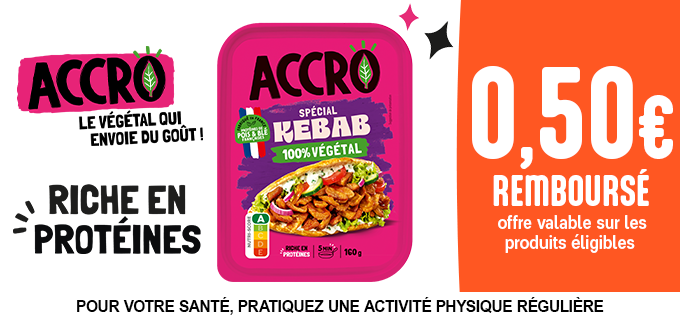 Promotion ACCRO, 100% végétal