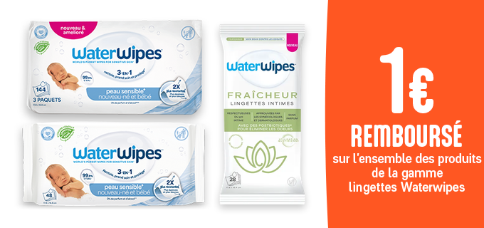 Promotion Lingettes WaterWipes