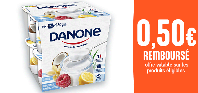 Promotion Danone Aromatisé ou Nature