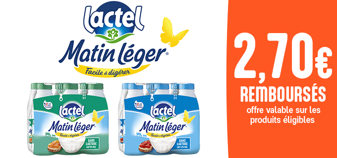 Promotion Matin Léger Lactel