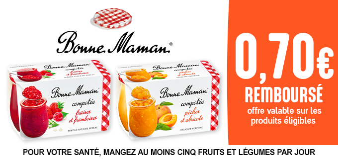 Promotion Bonne Maman Compotées