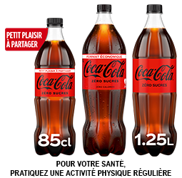 Promotion 0,20€ de réduction immédiate pour l'achat d'un produit de la gamme Coca-Cola Zéro Sucres !
