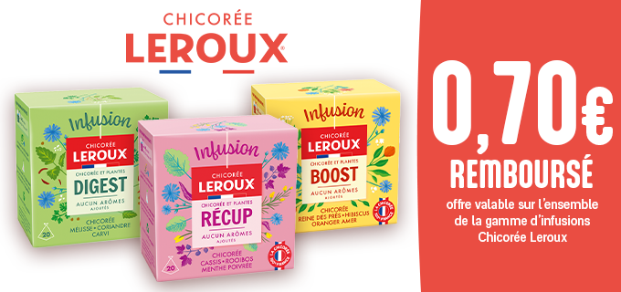 Promotion Infusions Chicorée et plantes