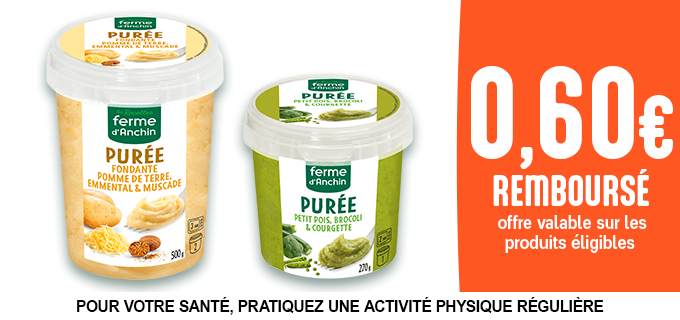 Promotion Découvrez nos purées
