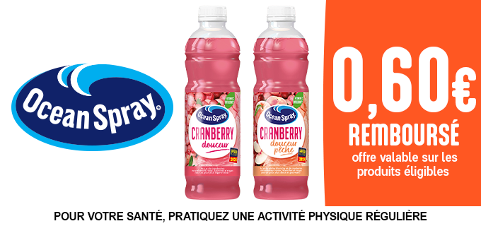 Promotion Decouvrez Ocean Spray !