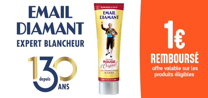 Promotion Email Diamant, Expert blancheur depuis 130 ans