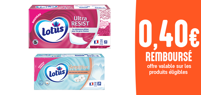 Promotion Etuis Mouchoirs Lotus