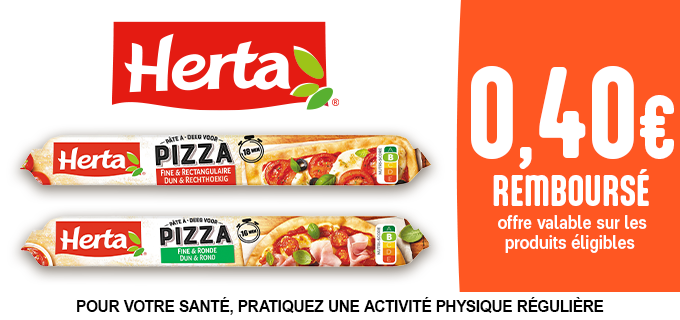 Promotion Pâtes à pizza HERTA®